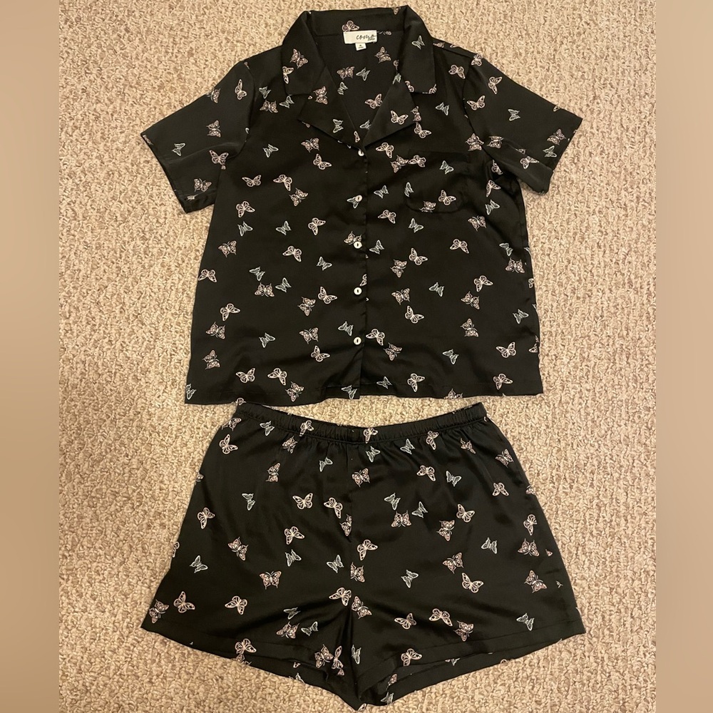 Butterfly Print Pajama Set